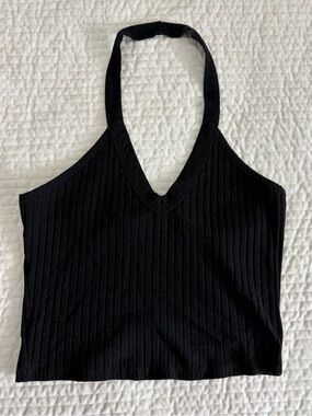 Black Halter Top